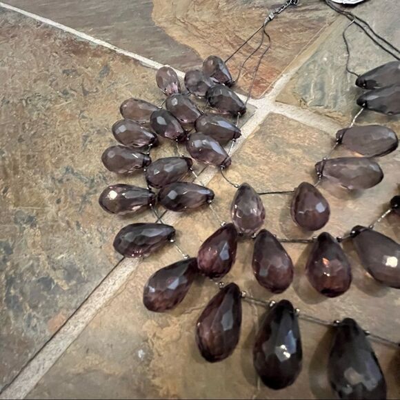 Multi-Chain Beaded Statement Necklace - Picture 2 of 6